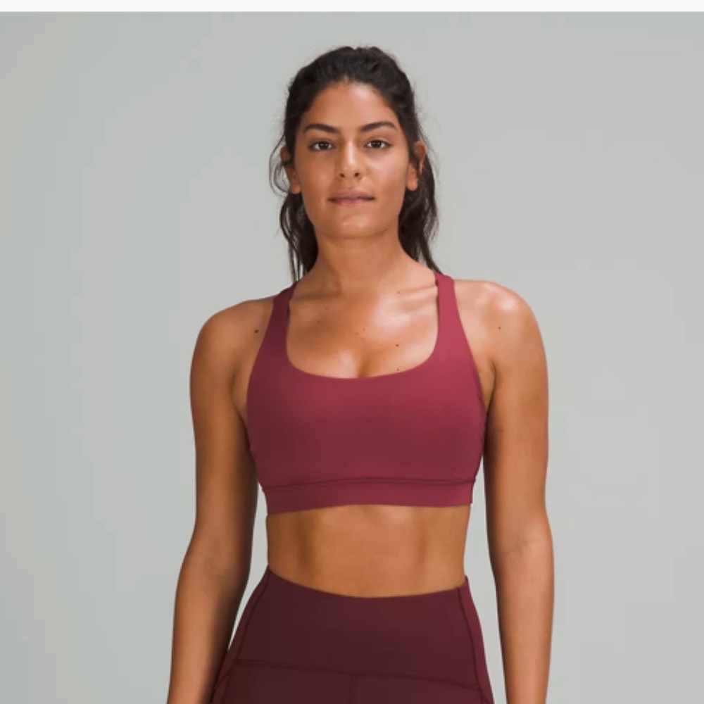 lululemon Energy Bra *Medium Support B–D Cups in Mulled Wine Size 8
